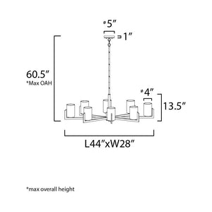 Dart 8-Light Chandelier