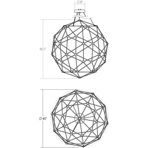 Constellation Hedron LED Pendant (with 20' Cords)