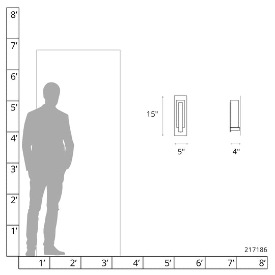 Forged Vertical Bar Sconce