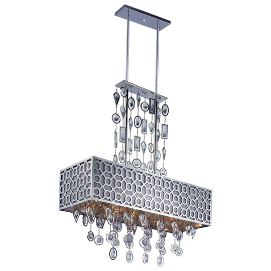 Maxim Symmetry 8-Light Chandelier 22387STPN