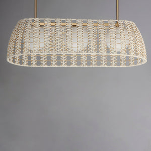 Macrame 3-Light Linear Pendant