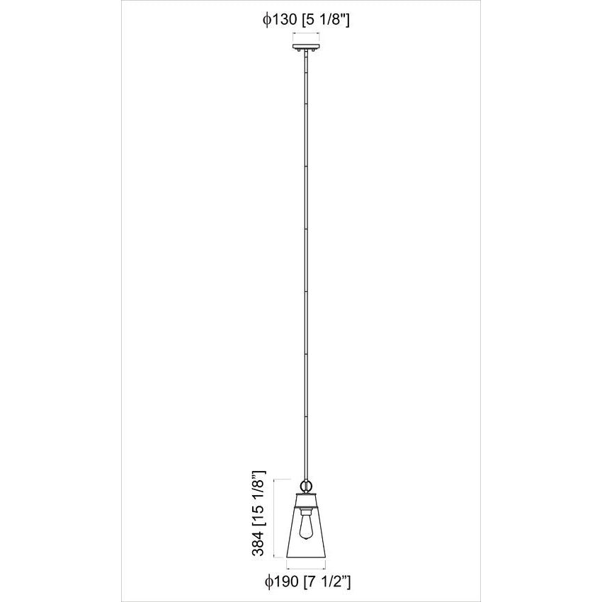 Wentworth 1-Light 8" Pendant