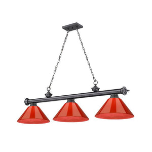 Cordon 3-Light Cone Billiard