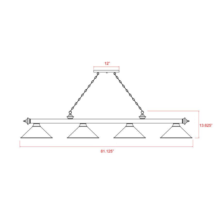 Cordon 4-Light Cone Billiard