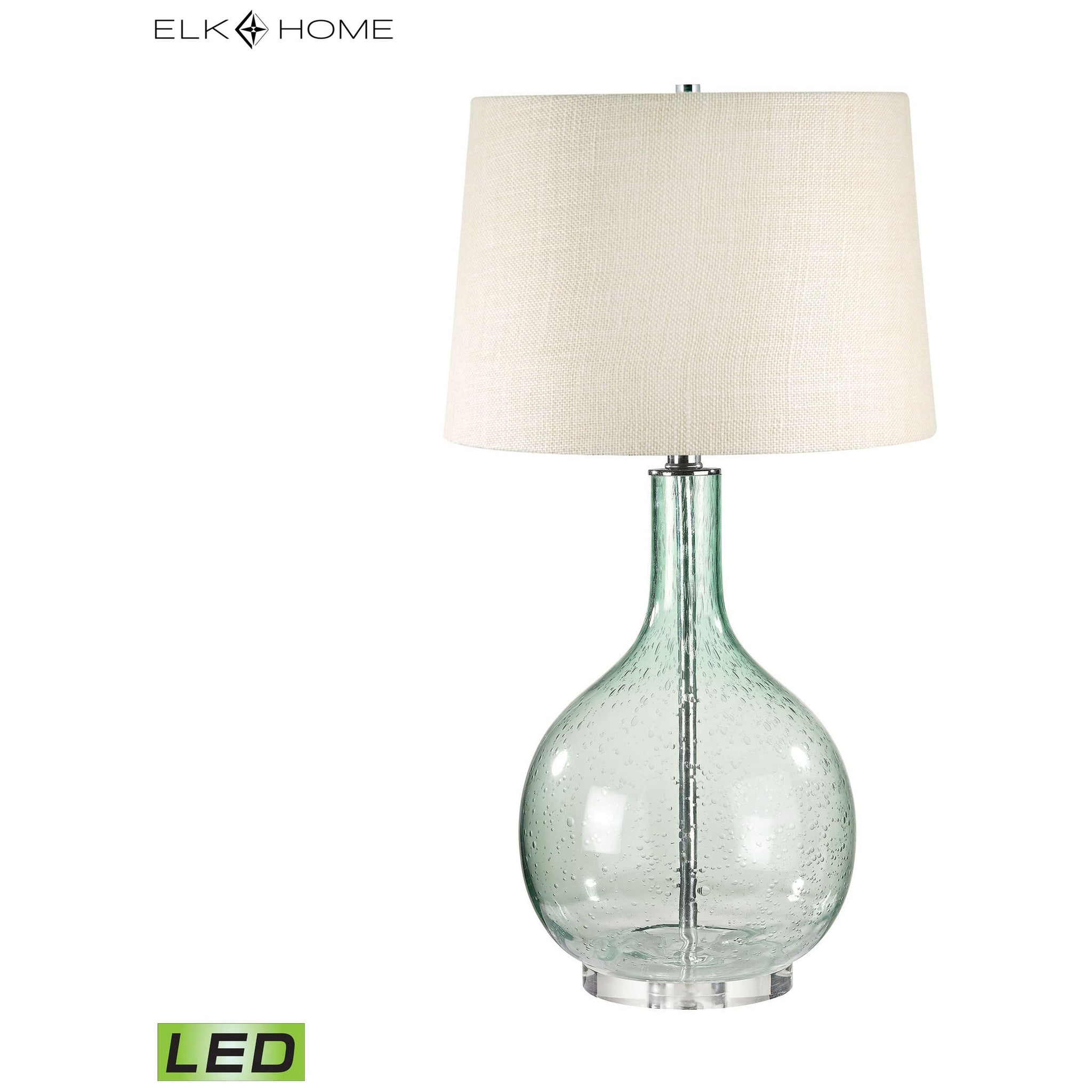 Glass 28" High 1-Light Table Lamp