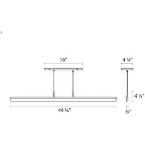 Stiletto 44" LED Pendant (with 20' Cord)