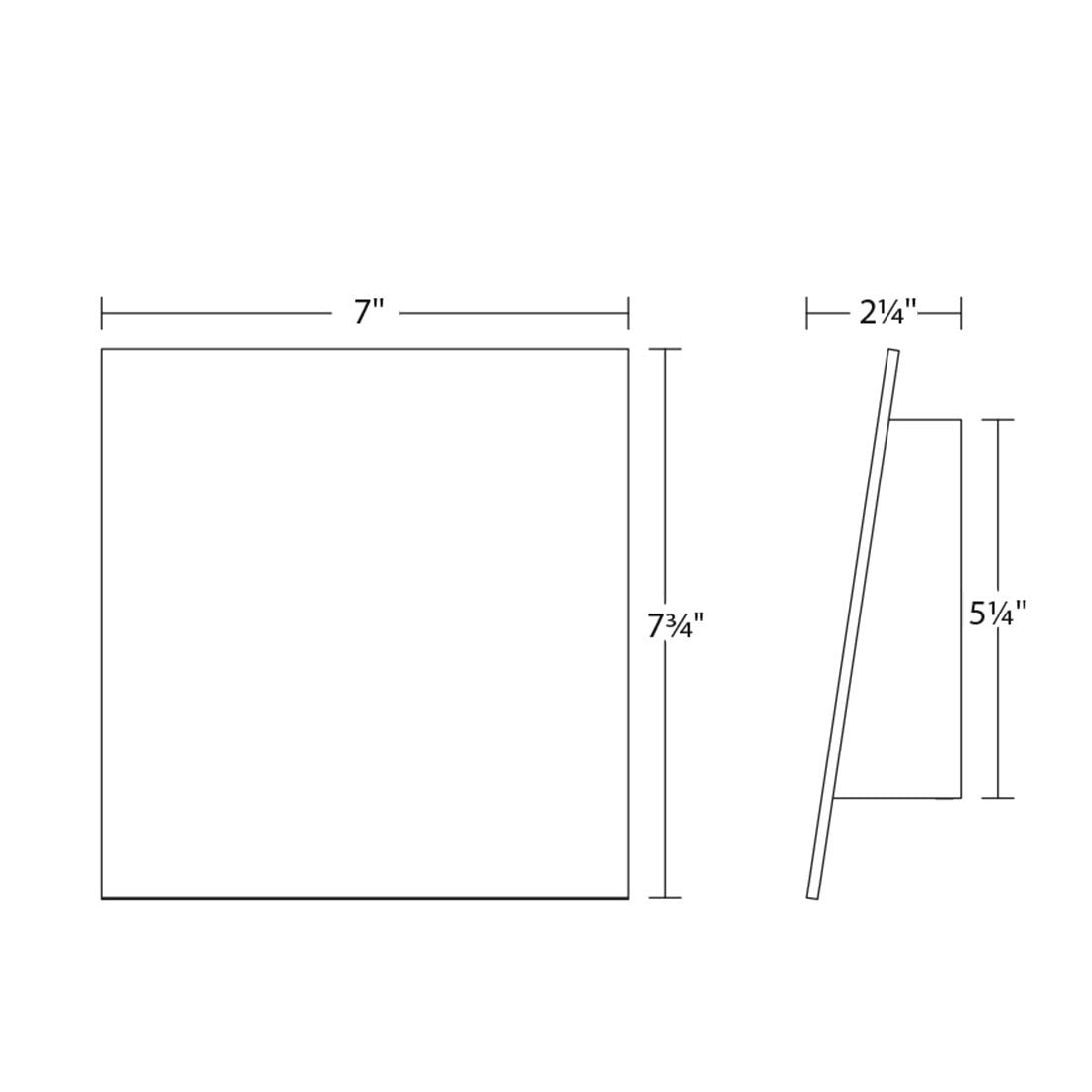 Angled Plane Downlight LED Sconce