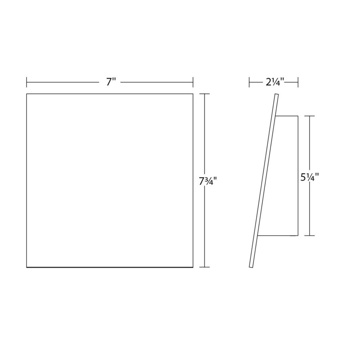 Angled Plane Downlight LED Sconce