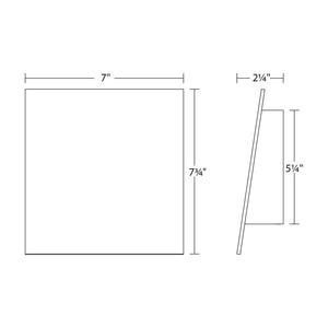 Angled Plane Downlight LED Sconce