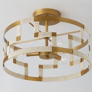 Hala 3-Light Semi Flush Mount