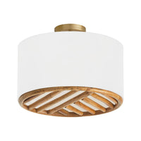 Soleil 3-Light Semi Flush Mount