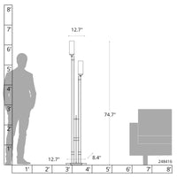Metra Twin Tall Floor Lamp