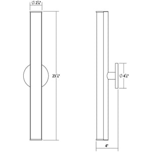 Bauhaus Columns 24" LED Bath Bar