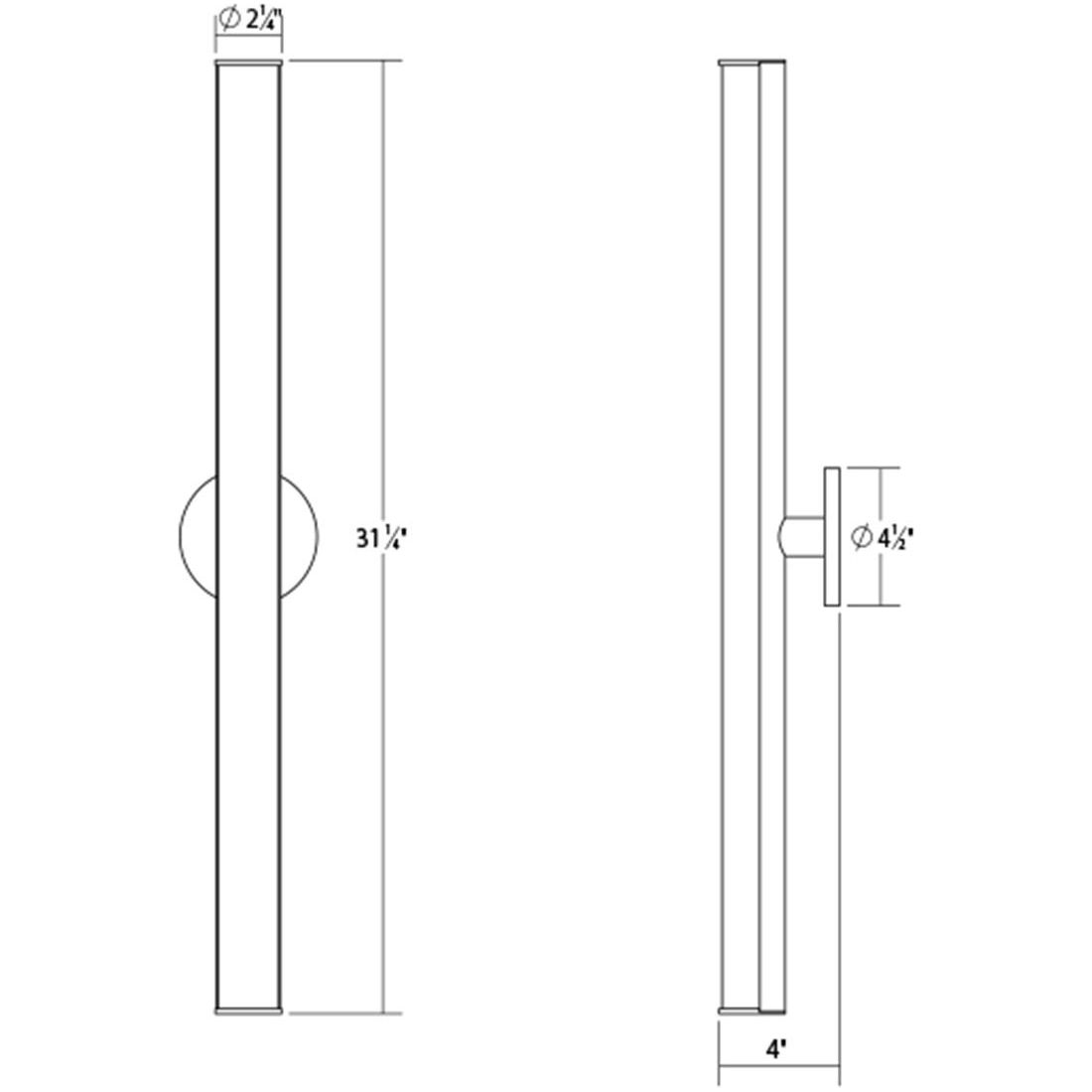 Bauhaus Columns 32" LED Bath Bar