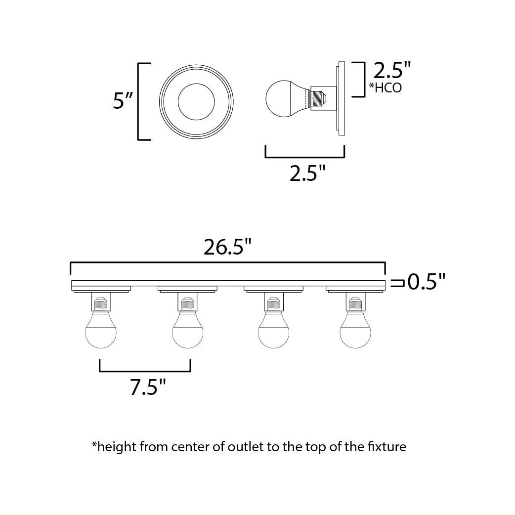 Hollywood 4-Light Sconce