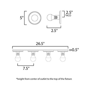 Hollywood 4-Light Sconce