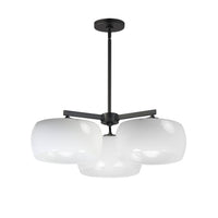 Glazed 3-Light Chandelier