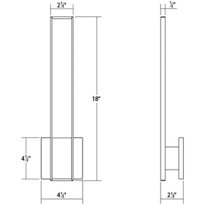 Planes LED Sconce