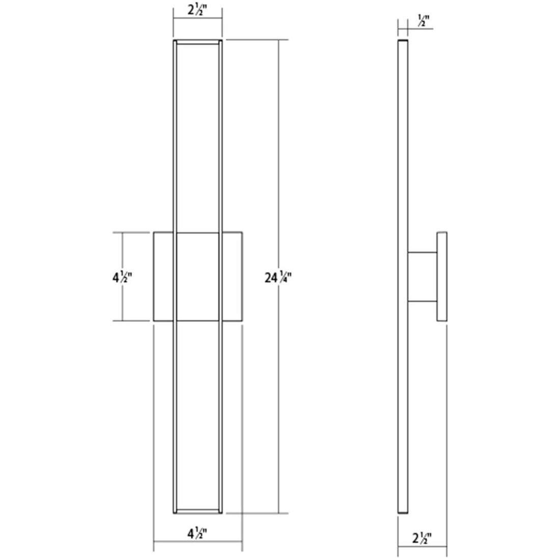 Planes 24" LED Double Sconce