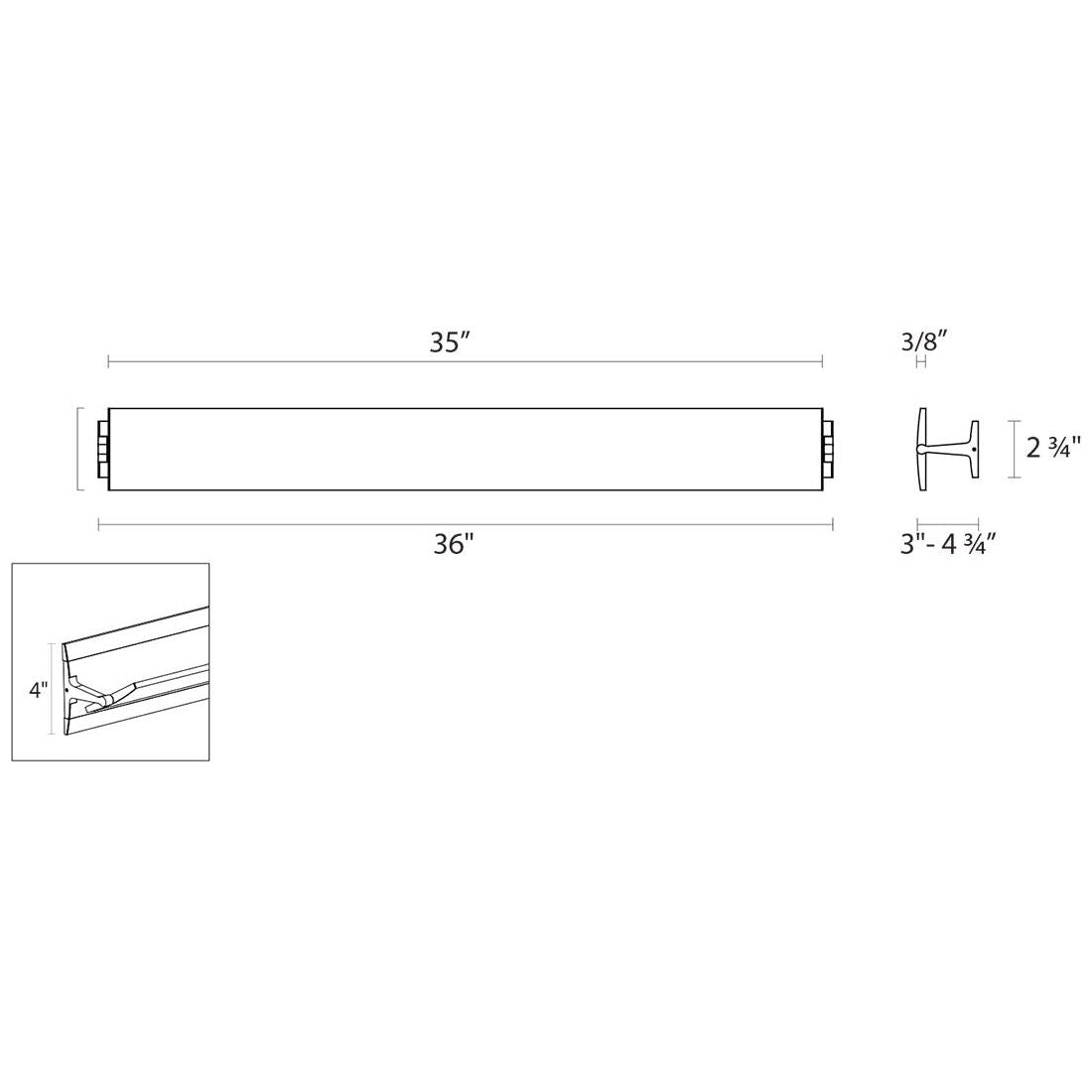 Aileron 36" LED Sconce