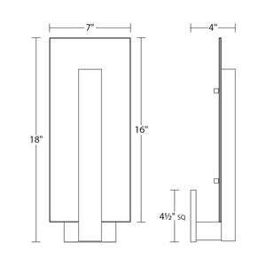 Midtown Tall LED Sconce