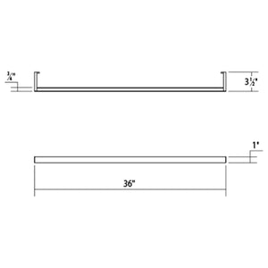Thin-Line 3' One-Sided LED Wall Bar