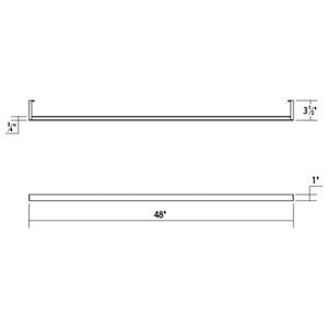 Thin-Line 4' One-Sided LED Wall Bar