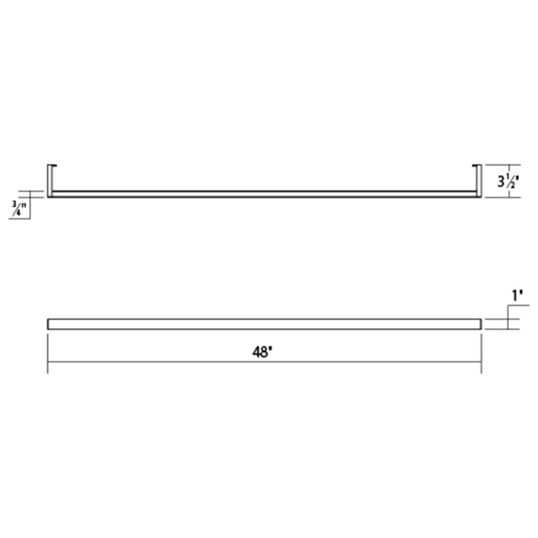 Thin-Line 4' One-Sided LED Wall Bar