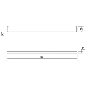 Thin-Line 4' One-Sided LED Wall Bar