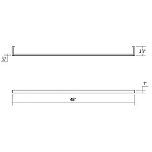Thin-Line 4' Two-Sided LED Wall Bar