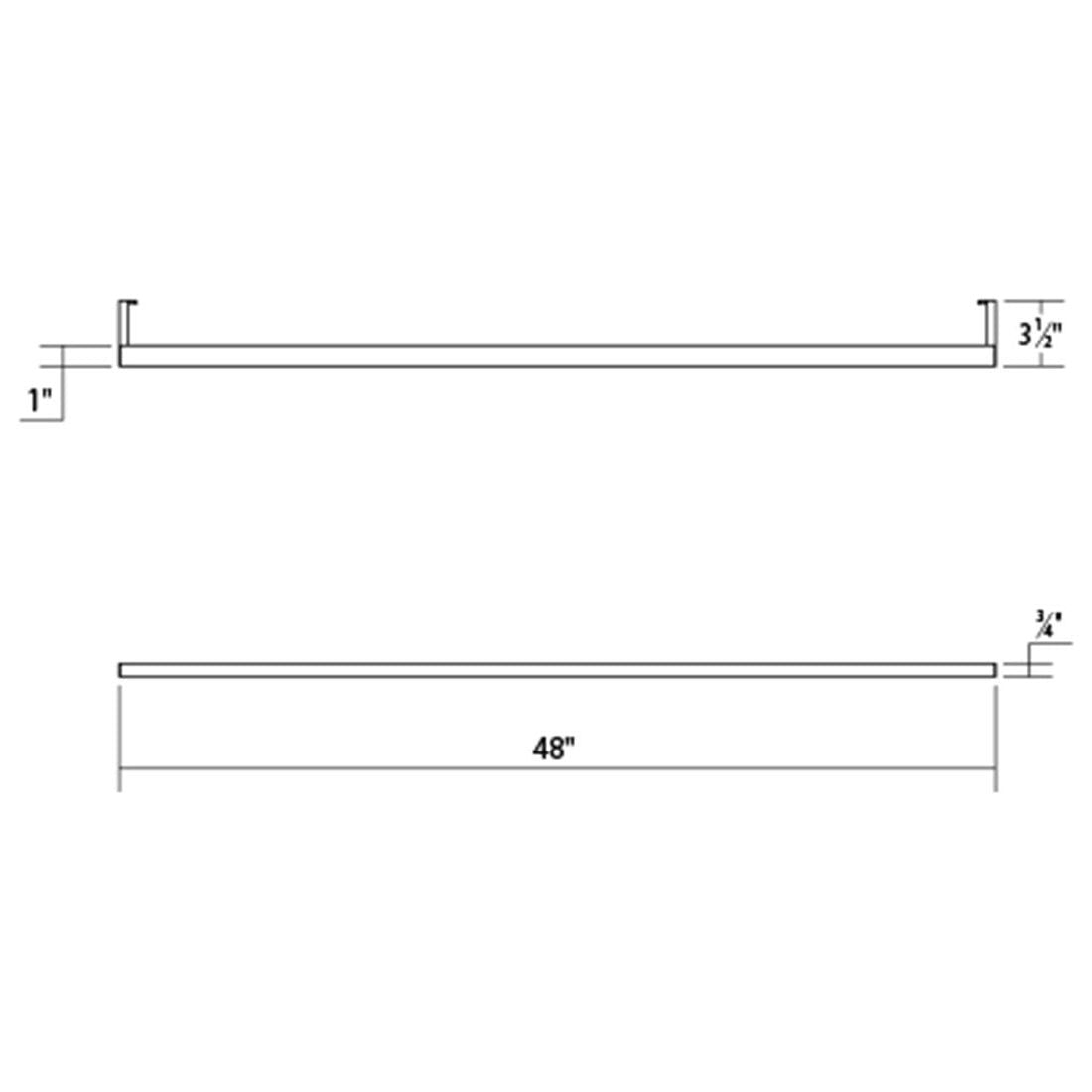 Thin-Line 4' LED Indirect Wall Bar