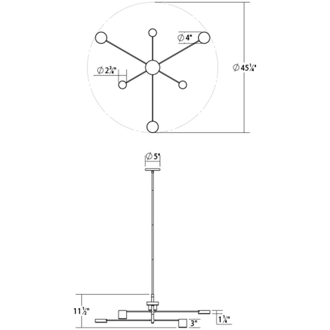 Counterpoint 6-Light LED Pendant