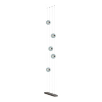 Abacus 5-Light Floor to Ceiling Plug-In LED Lamp