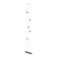 Abacus 5-Light Floor to Ceiling Plug-In LED Lamp
