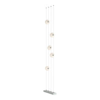 Abacus 5-Light Floor to Ceiling Plug-In LED Lamp