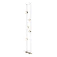 Abacus 5-Light Floor to Ceiling Plug-In LED Lamp