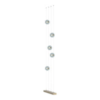 Abacus 5-Light Floor to Ceiling Plug-In LED Lamp