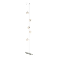 Abacus 5-Light Floor to Ceiling Plug-In LED Lamp