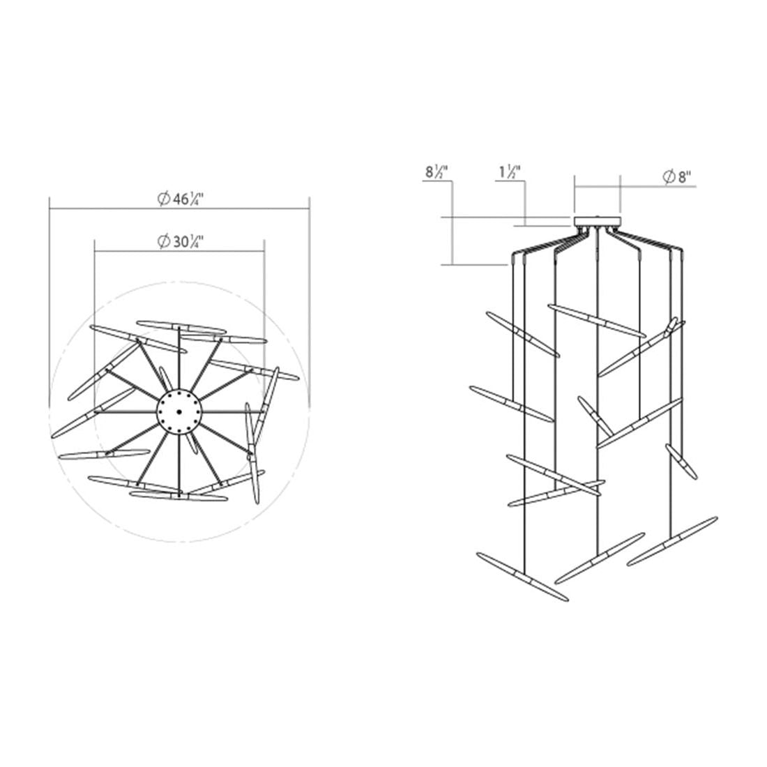 Ballet 13-Light Spreader LED Chandelier