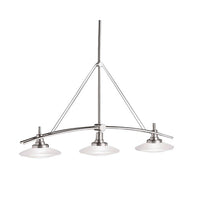 Structures 37" 3-Light Linear Chandelier