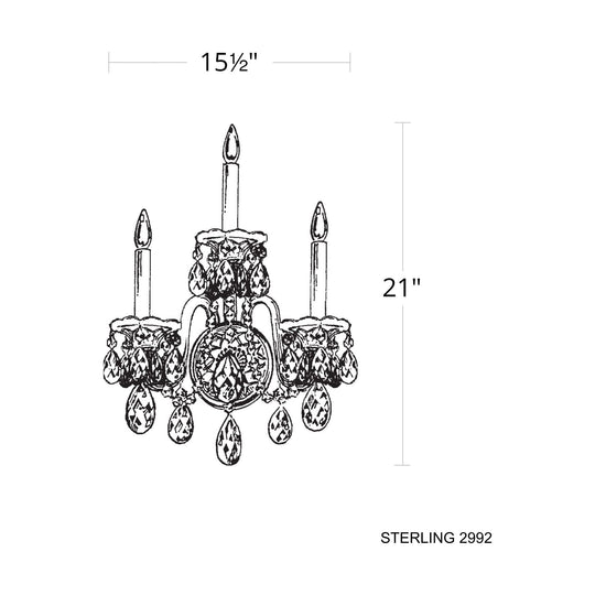 Sterling 3-Light Wall Sconce