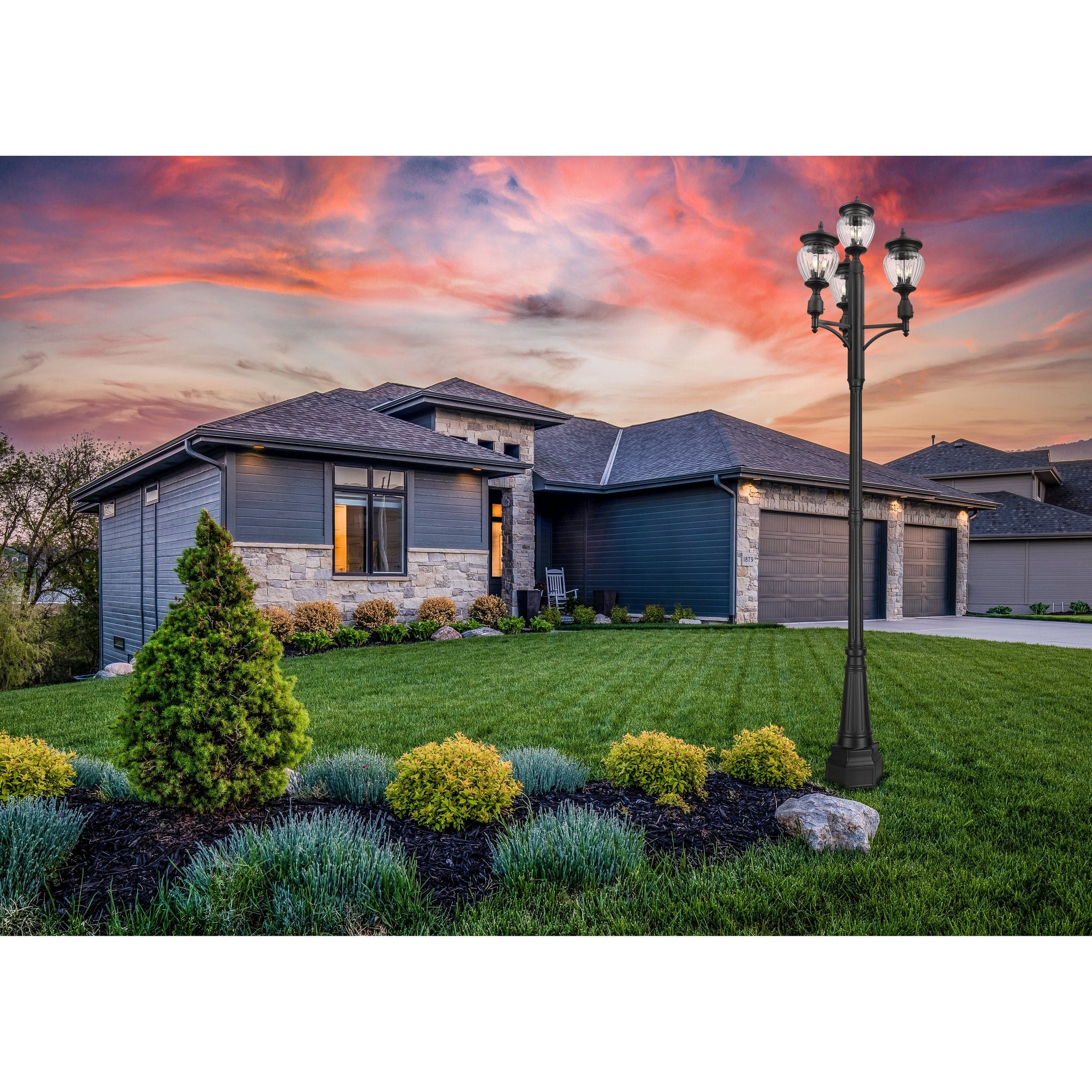 Davina 12-Light Outdoor Post Mounted Fixture