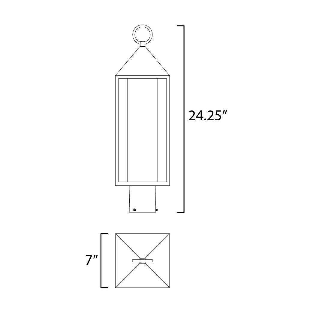 Aldous 1-Light Outdoor Post Mount