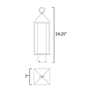 Aldous 1-Light Outdoor Post Mount