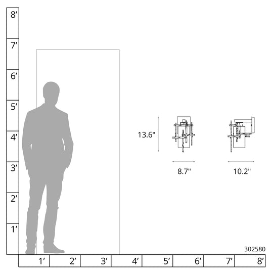 Tura Small Outdoor Sconce