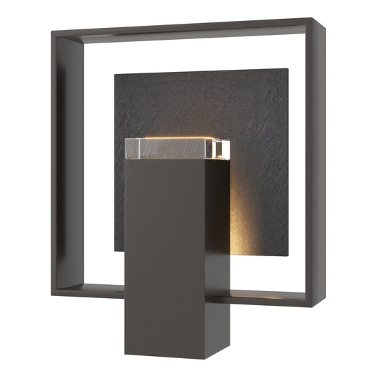 Shadow Box Medium Outdoor Sconce with Slate