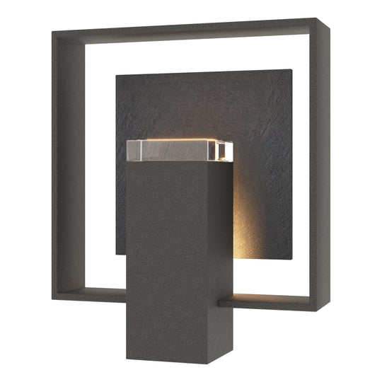 Shadow Box Medium Outdoor Sconce with Slate