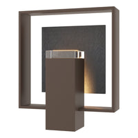 Shadow Box Medium Outdoor Sconce with Slate