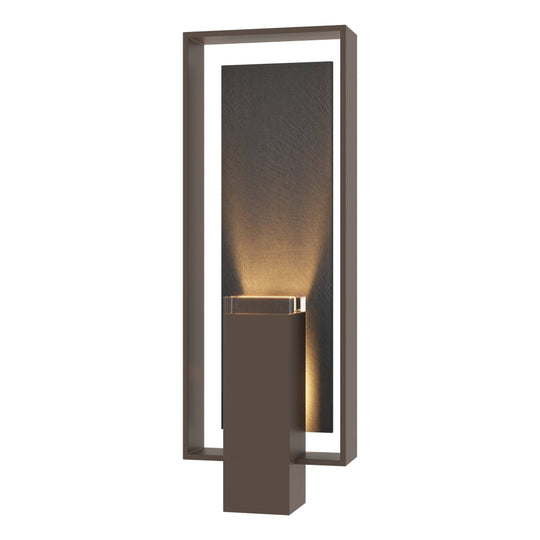 Shadow Box Large Outdoor Sconce with Slate