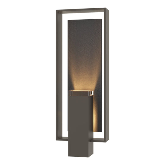 Shadow Box Large Outdoor Sconce with Slate
